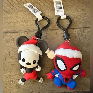 Disney100 Christmas Bag Charms-Set of 2 Mickey and Spider-Man